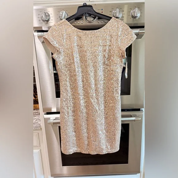 White House Black Market Sequin Shift Dress - Picture 5 of 9